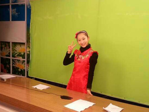 学生参加临沂电视台春节特别节目
